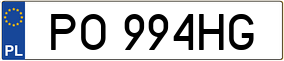 Truck License Plate
